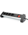 digitus Listwa zasilająca biurowa 45 stopni  4 gniazdowa, 2x USB (5V/2A) z możliwością obrotu o 290 stopni  aluminiowa HQ - nr 15