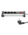 digitus Listwa zasilająca biurowa 45 stopni  4 gniazdowa, 2x USB (5V/2A) z możliwością obrotu o 290 stopni  aluminiowa HQ - nr 16