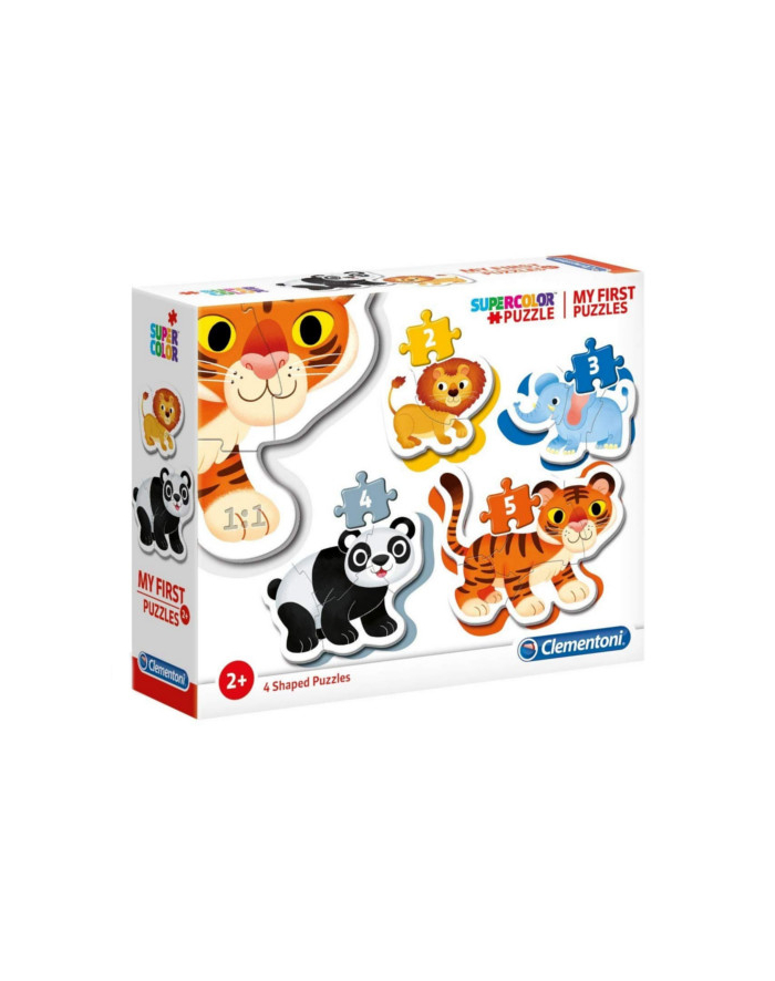 Clementoni Moje pierwsze puzzle Zwierzęta dzikie 2+3+4+5 20810 główny
