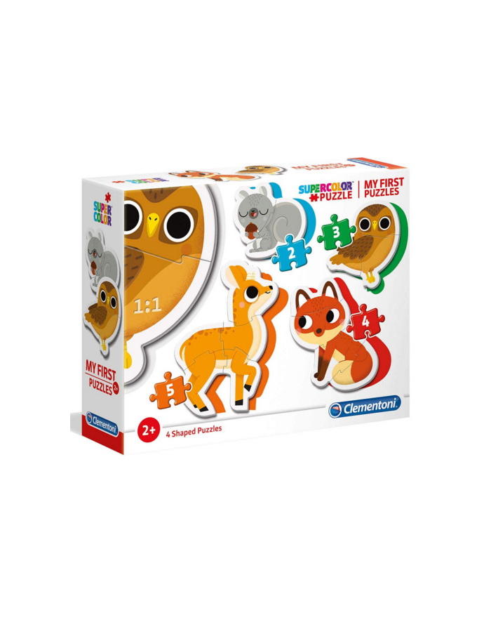 Clementoni Moje pierwsze puzzle- Zwierzęta leśne-2 + 3 + 4 + 5 20814 główny
