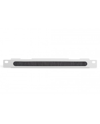 Organizer kablowy poziomy z przepustem szczotkowym 10 cali (254mm) 0.5U 22x254x12mm, szary (RAL 7035) nr 2
