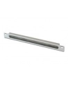 Organizer kablowy poziomy z przepustem szczotkowym 10 cali (254mm) 0.5U 22x254x12mm, szary (RAL 7035) - nr 14