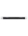 Organizer kablowy poziomy z przepustem szczotkowym 10 cali (254mm) 0.5U 22x254x12mm, szary (RAL 7035) - nr 5