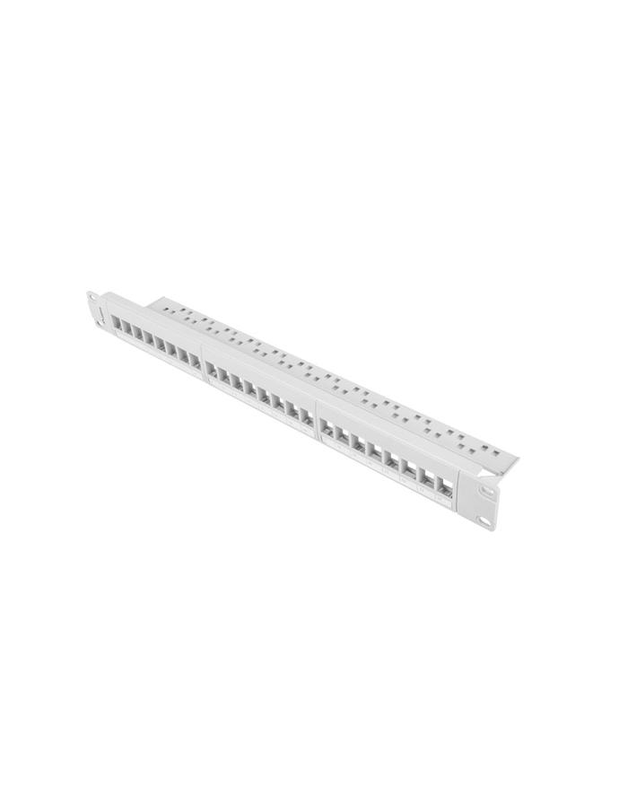 Lanberg keystone Patch Panel 19'', 24 port  1U, szary główny