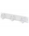 Organizer kablowy poziomy typu RING 10 cali (254mm) 1U 44x254x60mm, szary (RAL 7035) - nr 10