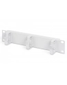 Organizer kablowy poziomy typu RING 10 cali (254mm) 1U 44x254x60mm, szary (RAL 7035) - nr 18