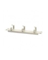 Organizer kablowy poziomy typu RING 10 cali (254mm) 1U 44x254x60mm, szary (RAL 7035) - nr 25