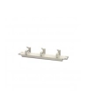 Organizer kablowy poziomy typu RING 10 cali (254mm) 1U 44x254x60mm, szary (RAL 7035) - nr 27