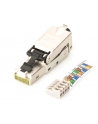 Wtyczka ekranowana RJ45 kat.6A do montażu AWG 22-27, 10 GBit Ethernet, PoE+ - nr 33