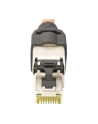 Wtyczka ekranowana RJ45 kat.6A do montażu AWG 22-27, 10 GBit Ethernet, PoE+ - nr 36