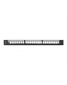Lanberg keystone Patch Panel 19''z organizerem, 24 port  1U, czarny - nr 14