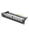 DIGITUS Patch panel 10'' 12-port.  1U modularny Keystone wspornik czarny - nr 6