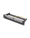DIGITUS Patch panel 10'' 12-port.  1U modularny Keystone wspornik czarny - nr 7