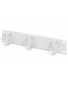Organizer kablowy poziomy typu RING 10 cali (254mm) 1U 44x254x60mm, szary (RAL 7035) - nr 12