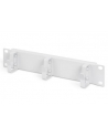 Organizer kablowy poziomy typu RING 10 cali (254mm) 1U 44x254x60mm, szary (RAL 7035) - nr 13