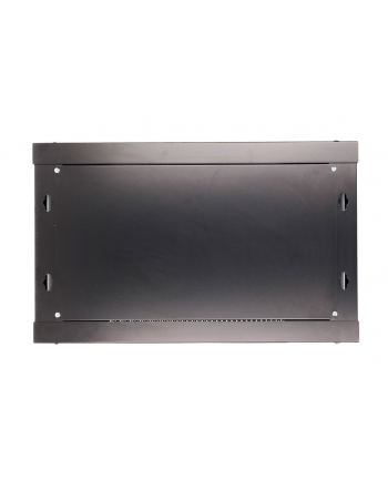 Szafka wisząca rack 6U 600x600 czarna dwusekcyjna