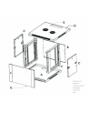 Szafka wisząca rack 9U 600x600 czarna dwusekcyjna - nr 10