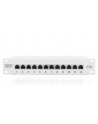 DIGITUS Patch panel 10'' 12-port. Kat.5e ekran 1U kompletny LSA, wspornik, szary - nr 16