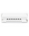 DIGITUS Patch panel 10'' 8-port. Kat.6 ekran 1U kompletny LSA, wspornik, szary - nr 11