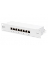 DIGITUS Patch panel 10'' 8-port. Kat.6 ekran 1U kompletny LSA, wspornik, szary - nr 20