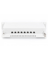 DIGITUS Patch panel 10'' 8-port. Kat.6 ekran 1U kompletny LSA, wspornik, szary - nr 3