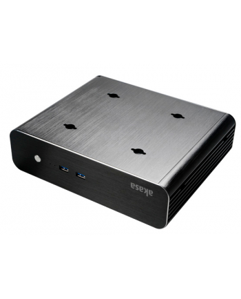 Akasa Obudowa Mini ITX Euler S, Fanless, Aluminium, THIN, VESA Mountable, USB 3