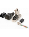 Wtyczka ekranowana RJ45 kat.6A do montażu AWG 22-27, 10 GBit Ethernet, PoE+ - nr 13