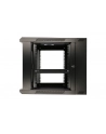 Szafka wisząca rack 6U 600x600 czarna dwusekcyjna - nr 20