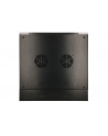 Szafka wisząca rack 6U 600x600 czarna dwusekcyjna - nr 40