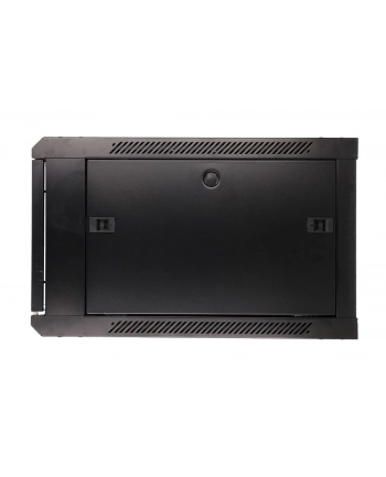 Szafka wisząca rack 6U 600x600 czarna dwusekcyjna nr 1