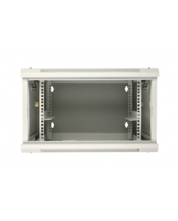 Szafka wisząca rack 6U 600x600 szara dwusekcyjna nr 1