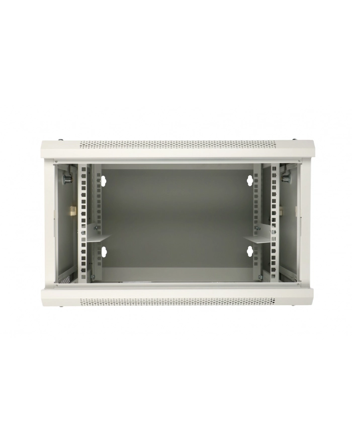 Szafka wisząca rack 6U 600x600 szara dwusekcyjna główny