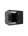 Szafka wisząca rack 9U 600x600 czarna dwusekcyjna - nr 55