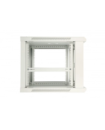 Szafka wisząca rack 12U 600x600 szara metalowe drzwi nr 2