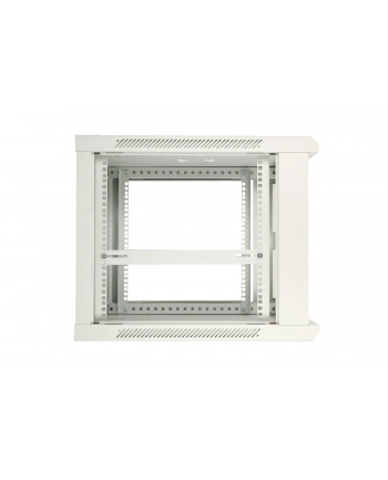 Szafka wisząca rack 9U 600x450 szara metalowe drzwi nr 2