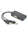 Adapter HDMI / USB 4K 30Hz UHD HDMI A / USB na DisplayPort+DVI+VGA czarny 0,2m - nr 11