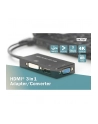 Adapter HDMI / USB 4K 30Hz UHD HDMI A / USB na DisplayPort+DVI+VGA czarny 0,2m - nr 22