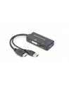 Adapter HDMI / USB 4K 30Hz UHD HDMI A / USB na DisplayPort+DVI+VGA czarny 0,2m - nr 23