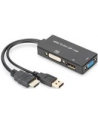 Adapter HDMI / USB 4K 30Hz UHD HDMI A / USB na DisplayPort+DVI+VGA czarny 0,2m - nr 32