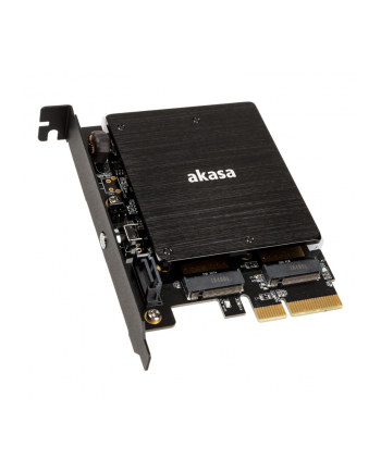Akasa Adapter M.2 SSD - PCIe z chłodzeniem i oświetleniem RGB LED nr 2
