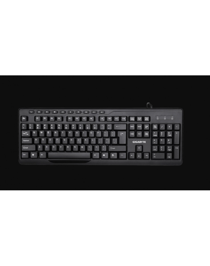 Gigabyte Klawiatura przewodowa z myszką KM6300, Czarna główny