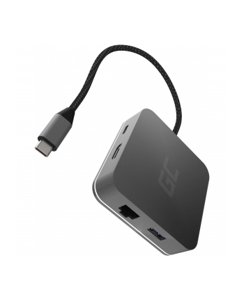 Green Cell HUB2 USB-C, 3x USB 3.0 RJ45 1Gbps HDMI 4K, DEX Nintendo Switch Apple nr 1