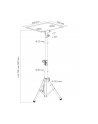 Techly Uniwersalny trójnogi stojak prezentacyjny do notebooka projektora czarny - nr 6