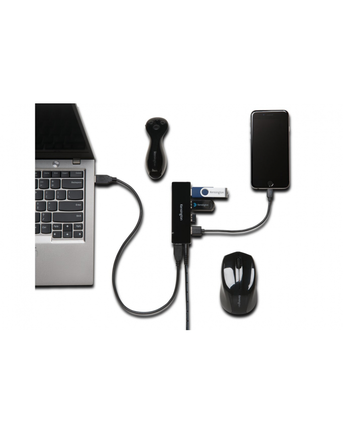 Hub USB Kensington USB 3.0 4-Port Hub + Charging główny