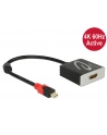 Delock Adapter mini Displayport 1.2 męski > HDMI żeński 4K 60 Hz aktywne - nr 12