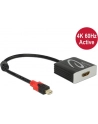 Delock Adapter mini Displayport 1.2 męski > HDMI żeński 4K 60 Hz aktywne - nr 16
