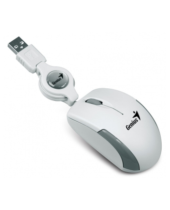 GENIUS Mysz do notebooka MicroTraveler 1200dpi USB White