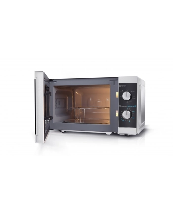 Kuchenka mikrofalowa SHARP YC-MG01E-S (800W; 20l; kolor srebrny) nr 1