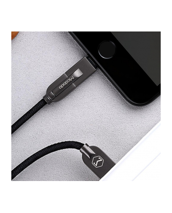 Kabel Mcdodo KNIGHT CA-3911 (USB - Lightning  Micro USB ; 1 2m; kolor ciemnoszary  kolor czarny)