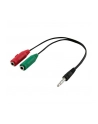 Adapter SAVIO CLS-13 (Jack 3 5 mm - 2x Mini Jack ; 0 20m; kolor czarny) - nr 4